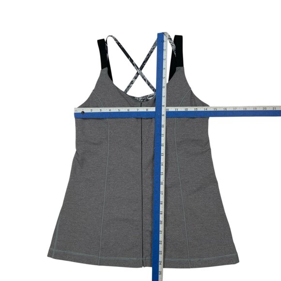 Lululemon Hot To Street Tank Top 8 Heathered Slate Slate Gray - Picture 6 of 14